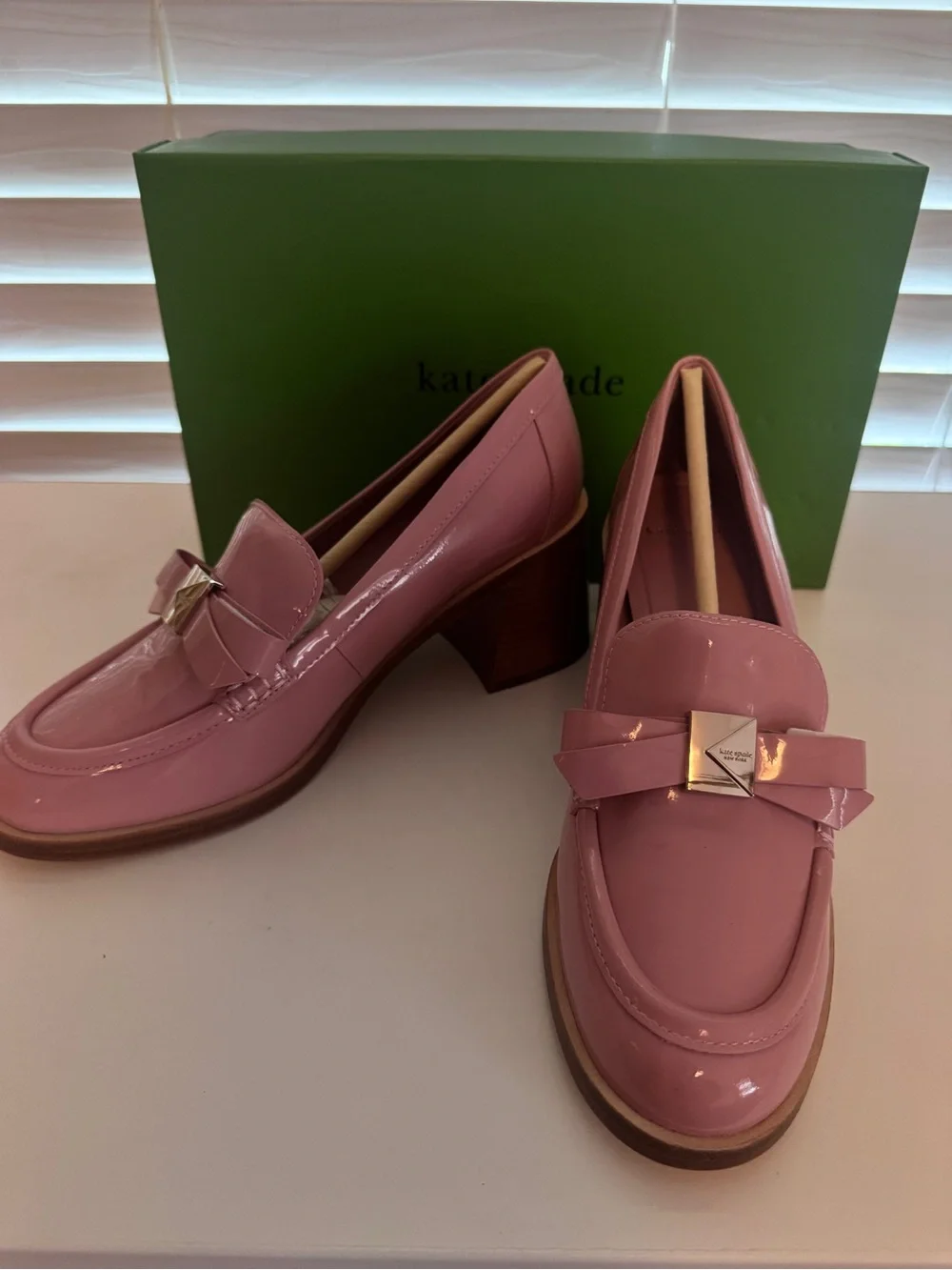 Kate Spade Deco Bow Heeled Loafer